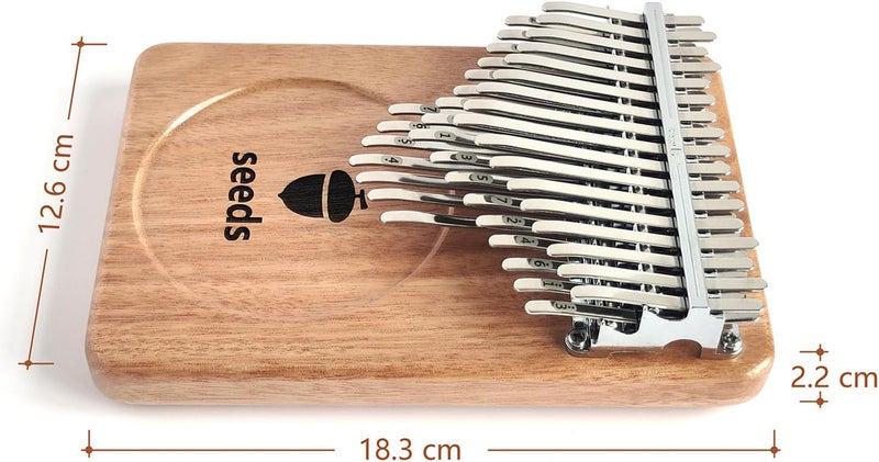seeds Kalimba Thumb Piano 41 Keys Chromatic C-Tuned Thumb Piano Okoume wood Flat Board ultra-lightweight Portable Mbira Finger Piano(LATEST VERSION) - Image 2
